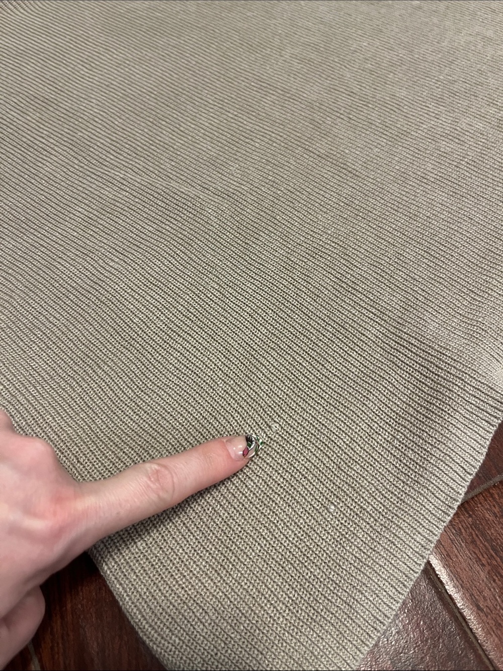 Eileen Fisher Cream Ribbed Knit Boxy Shell - Picture 5 of 11